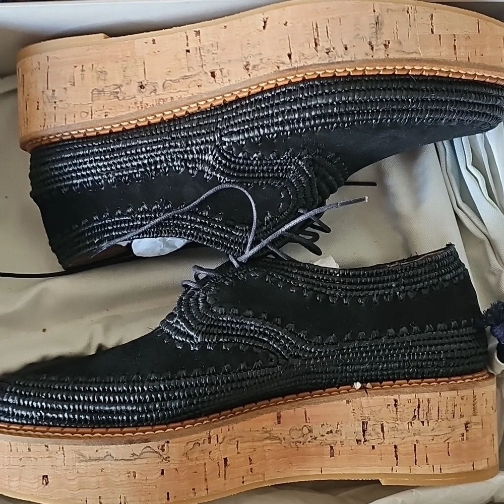 Gabreila Hearst X Clergerie Louis Brogue Platform Loafers - Picture 4 of 4